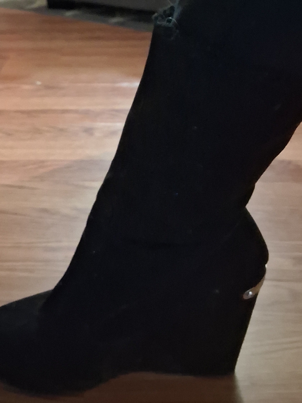 Juicy Couture Black Wedge Booties